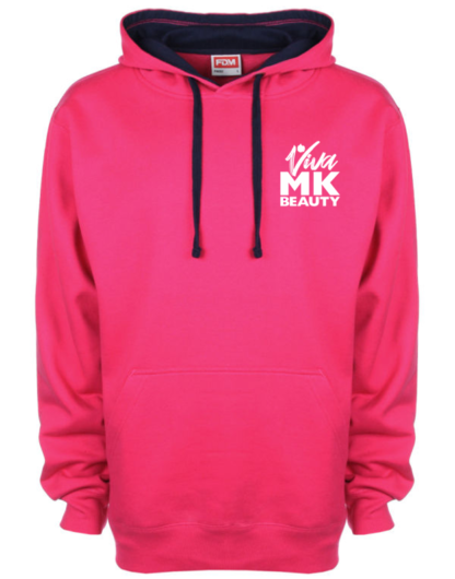 Beauty Branded Hoodie in Pink