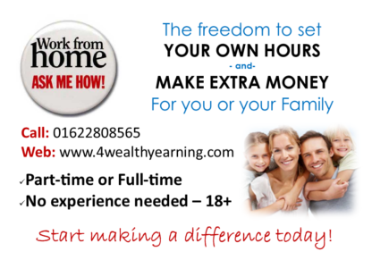 A6 White Work From Home - Shop Card