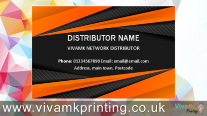 Orange & Black Business Card