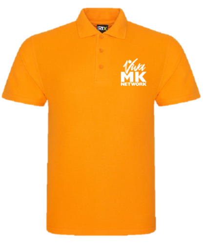 Orange Branded Polo Shirt