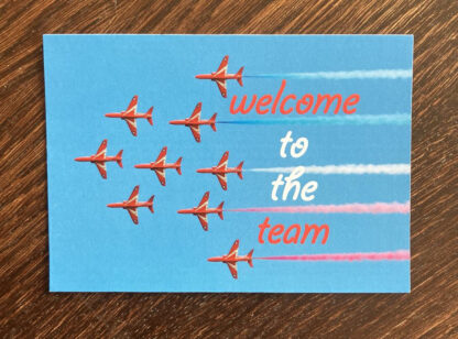 Welcome to our team Postcards - Red Arrows