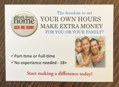 Your Own Hours VivaMK Shop Cards x 50  Family photo design