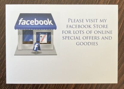 Facebook Store VivaMK Shop Cards x 50  Please Visit design