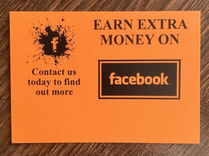 Earn Extra VivaMK Shop Cards x 50  Facebook Orange design