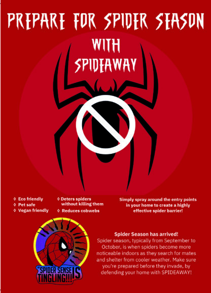 A5 Double Sided Spider Season Flyer - Image 2