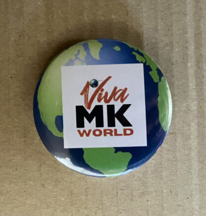 White Banner World Badge