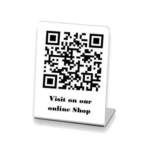 UHD Satin Metal Standee with your QR Code