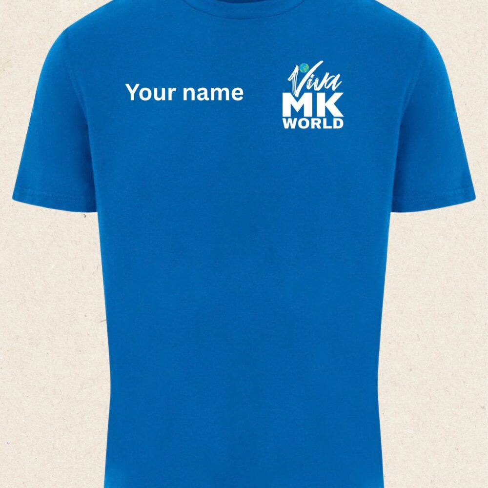 Sapphire Blue VivaMK Branded Tshirt - With your name added