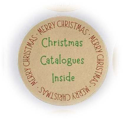 Christmas Catalogues inside Stickers