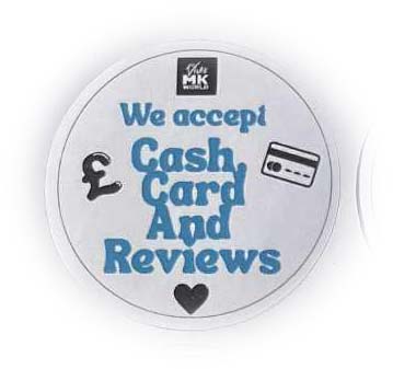 We accept ......... Stickers