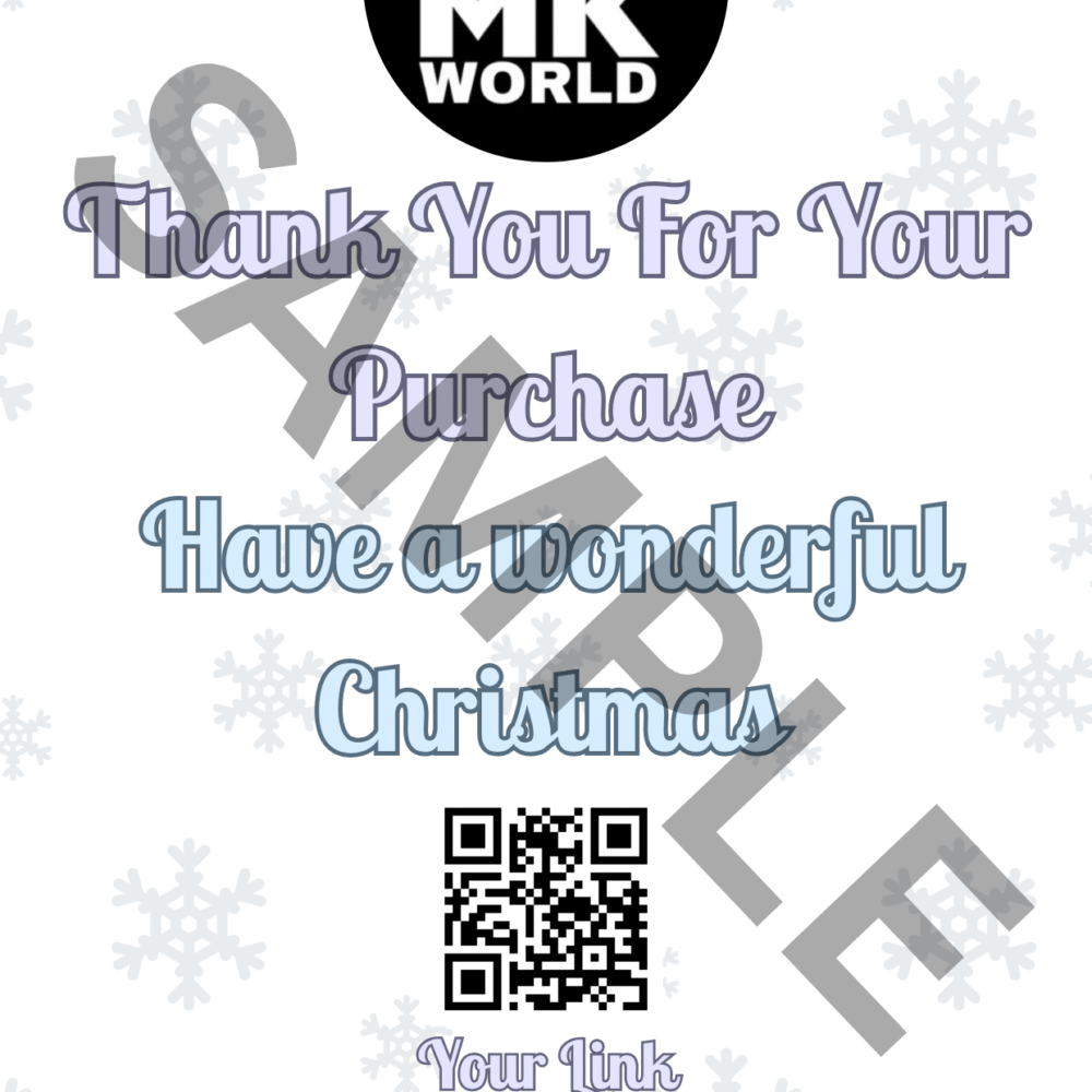 Large Thank you for your Christmas Purchase Stickers